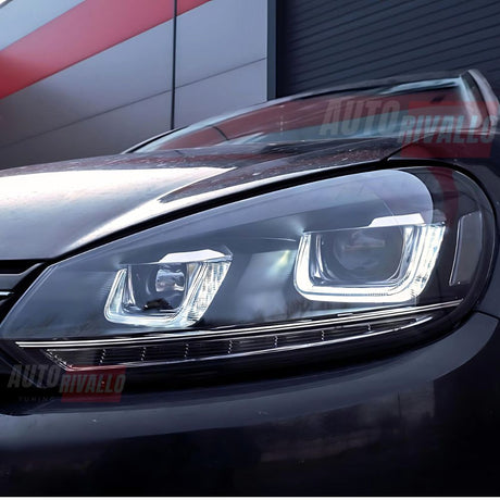 VW Golf 6 2008-2012 Fari Anteriori DRL LED Frecce Dinamiche