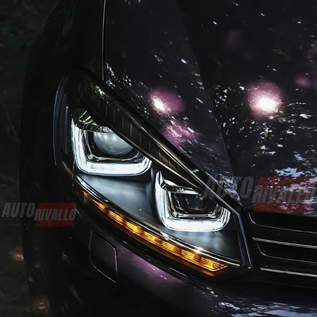 VW Golf 6 2008-2012 Fari Anteriori DRL LED Frecce Dinamiche