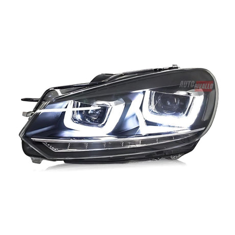 VW Golf 6 2008-2012 Fari Anteriori DRL LED Frecce Dinamiche