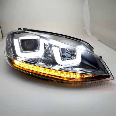 VW Golf 7 2012-2017 Fari Anteriori LED Diurne Doppia U