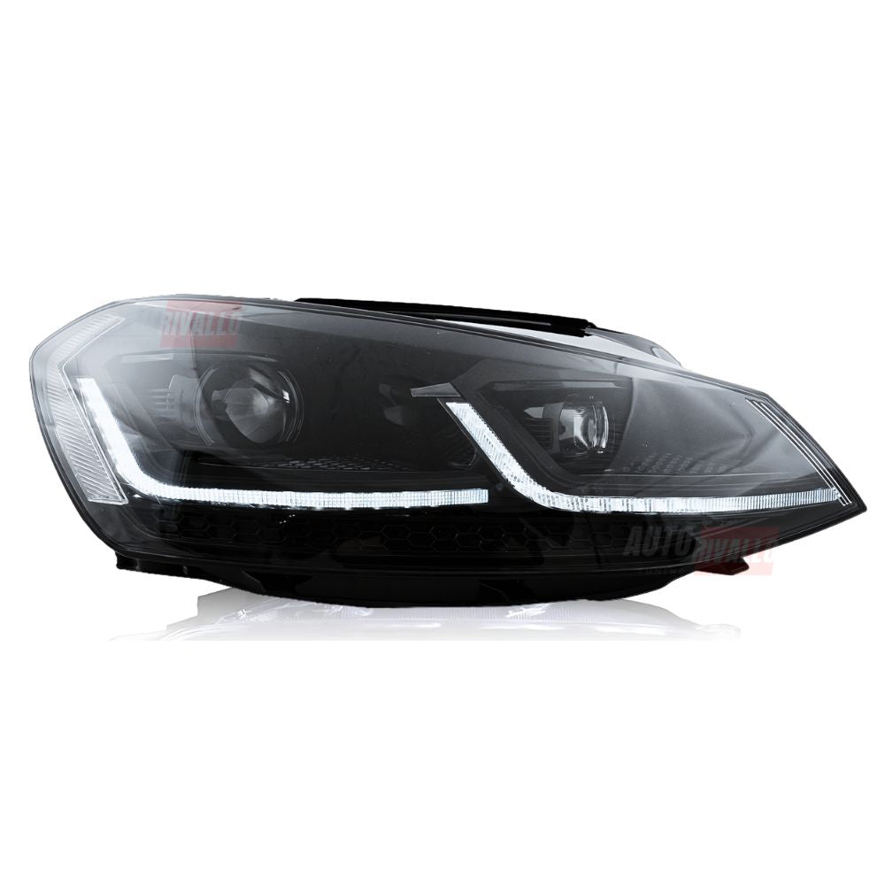 VW Golf 7 2012-2017 Fari Anteriori LED Look G7.5 Total Black