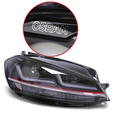 VW Golf 7.5 2017-2020 Fari Anteriori Look GTI Full LED Osram