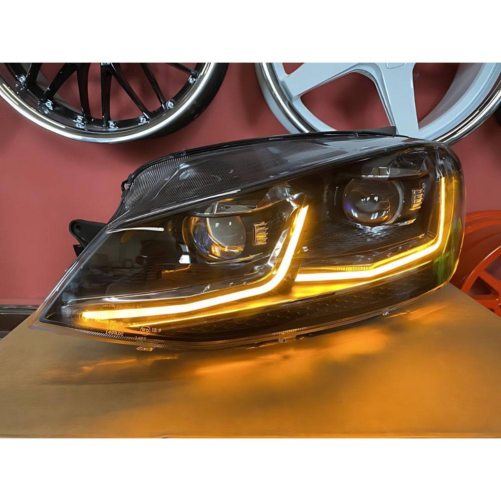 VW Golf 7.5 2017-2019 Fari Anteriori Full LED R-Line Look SEQ