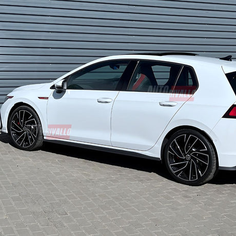 VW Golf 8 2019-2024 Minigonne Laterali GTI Look Nero Lucido