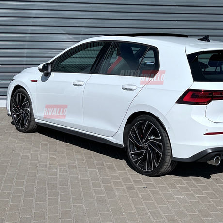 VW Golf 8 2019-2024 Minigonne Laterali GTI Look Nero Lucido