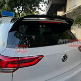 VW Golf 8 MK8 2019-2024 Spoiler Tetto Posteriore Nero Lucido