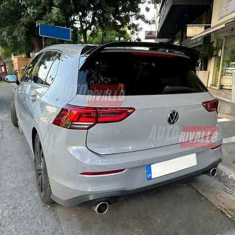 VW Golf 8 MK8 2019-2024 Spoiler Tetto Posteriore Nero Lucido