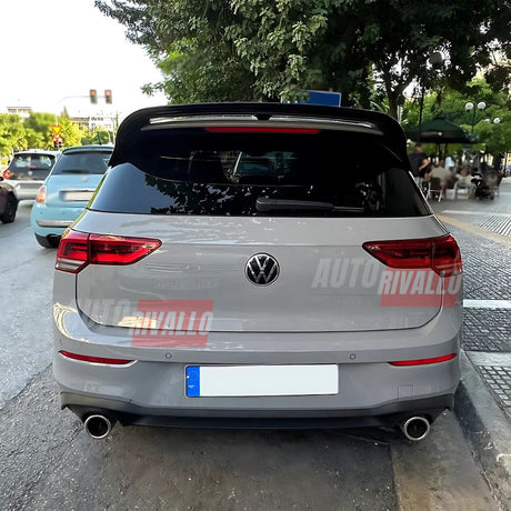 VW Golf 8 MK8 2019-2024 Spoiler Tetto Posteriore Nero Lucido