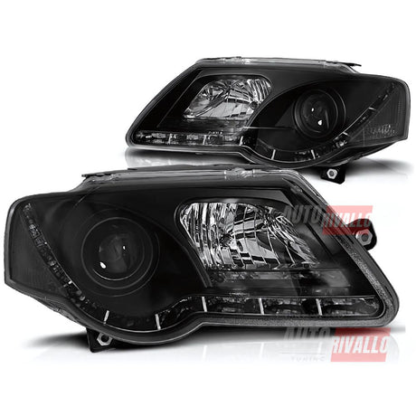 VW Passat 3C B6 2005-2010 Fari Anteriori Con Luci Diurne LED