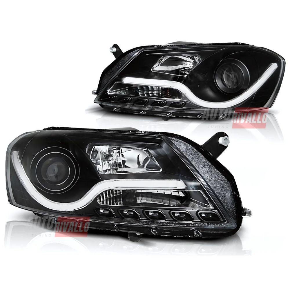 VW Passat B7 2010-2014 Fari Anteriori LED Lightube Neri