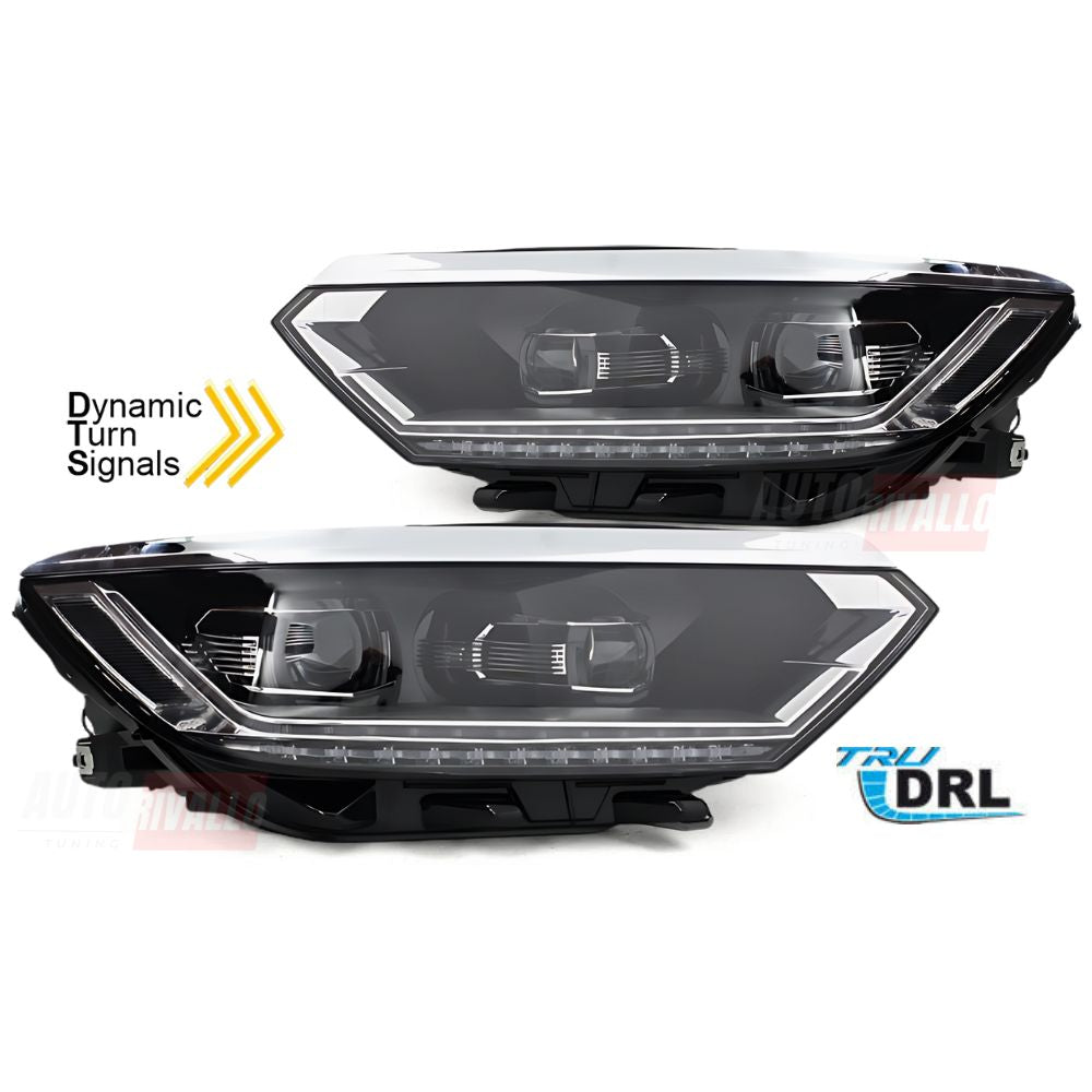 VW Passat B8 2014-2019 Fari Anteriori Full LED Matrix Design Frecce Dinamiche