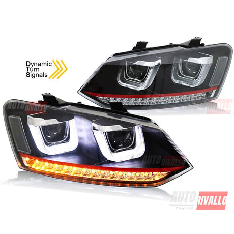 VW Polo 6R 6C 2009-2017 Fari Anteriori LED Frecce Dinamiche