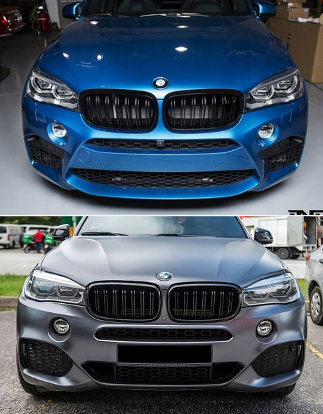 BMW X6 F16 2014-2018 Griglia Radiatore M Look Nero Lucido