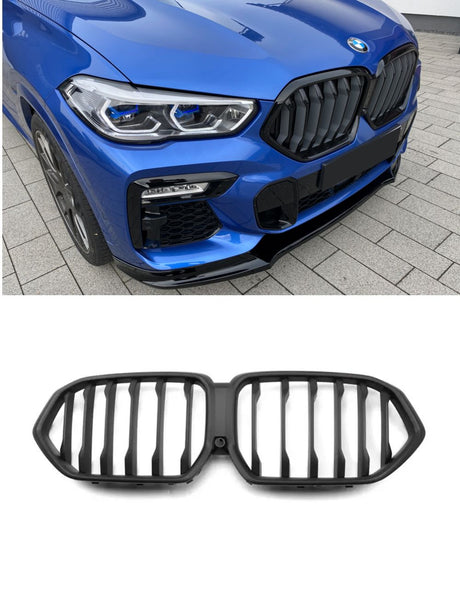 BMW X6 G06 2018-in poi Griglia Anteriore Nero Opaco Look M