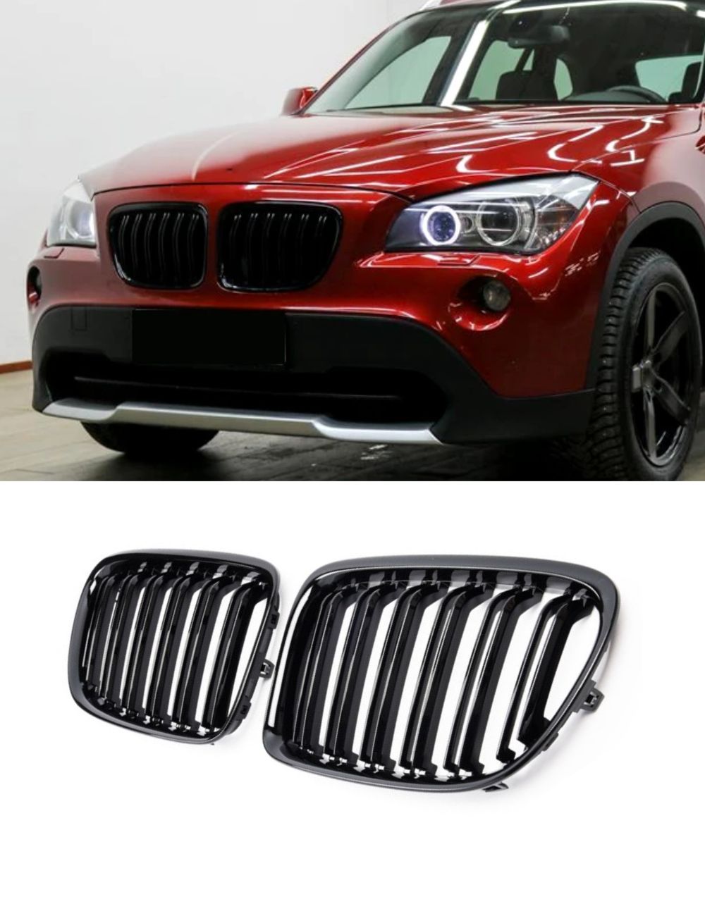 BMW X1 E84 2009-2015 Griglia Radiatore M Look Nero Lucido