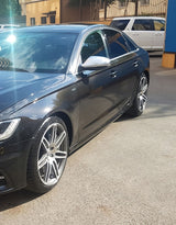 Audi A6 4G C7 2011-2017 Calotte Specchietti S-Line Satinate | Argento Opaco