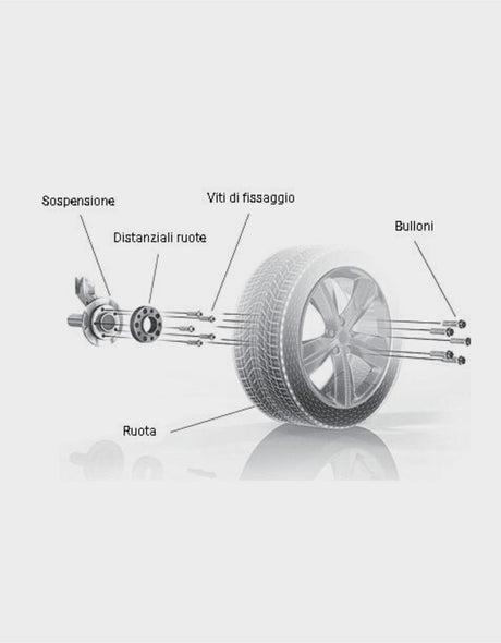 Audi A4 B8 8K 2007-2011 Distanziali Ruote Professionali - 25mm Eibach Nero