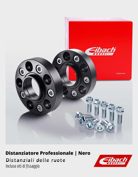 Audi A4 B8 8K 2011-2015 Distanziali Ruote Professionali - 25mm Eibach Nero