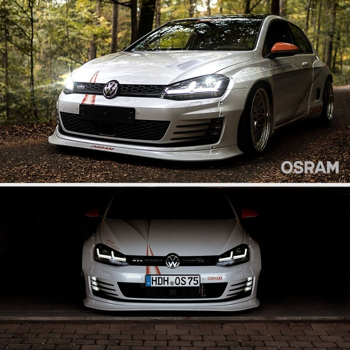 VW Golf 7.5 VII Facelift 2017-2019 OSRAM LED Fari Anteriori in ottica GTI - Full LED