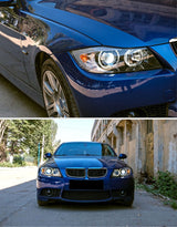 BMW Serie 3 E90 E91 Berlina - Touring 2005-2008 Fari Anteriori Angel Eyes LED