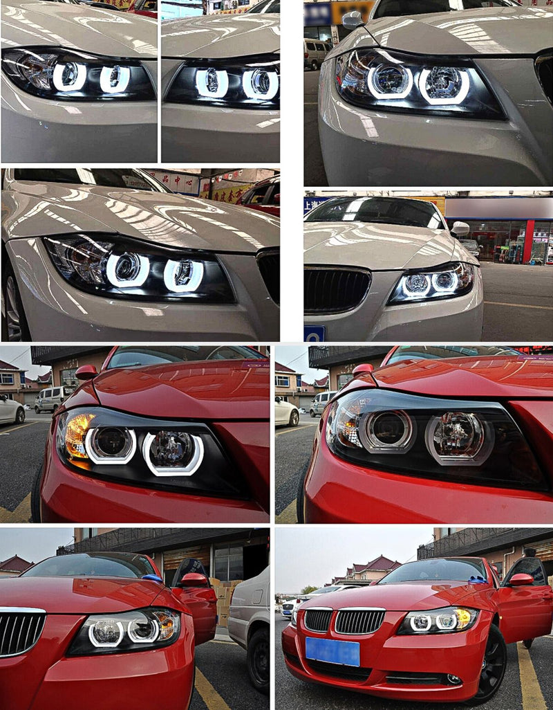 Front headlights angel eyes BMW series 3 E90 E91