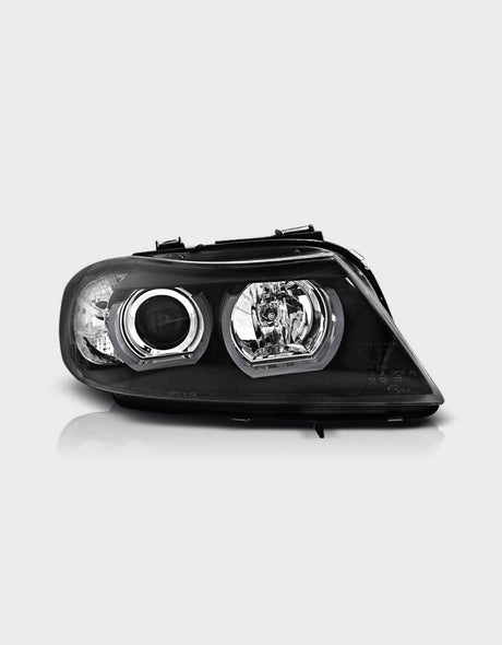 BMW Serie 3 E90 E91 2005-2008 Fari Anteriori Angel Eyes 3D LED