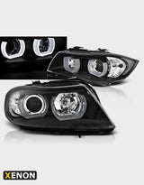 BMW 3 E90 E91 2005-2008 Fari Anteriori Xenon Angel Eyes 3D LED