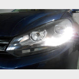 VW Golf 6 2008-2012 Fari Anteriori Con Vere Luci Diurne LED