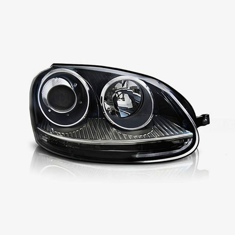 VW Golf 5 1K 2003-2008 Fari Anteriori Fanali in Ottica GTI - Nero