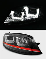 VW Golf 7 2012-2017 Fari Anteriori GTI Look Luci Diurne LED