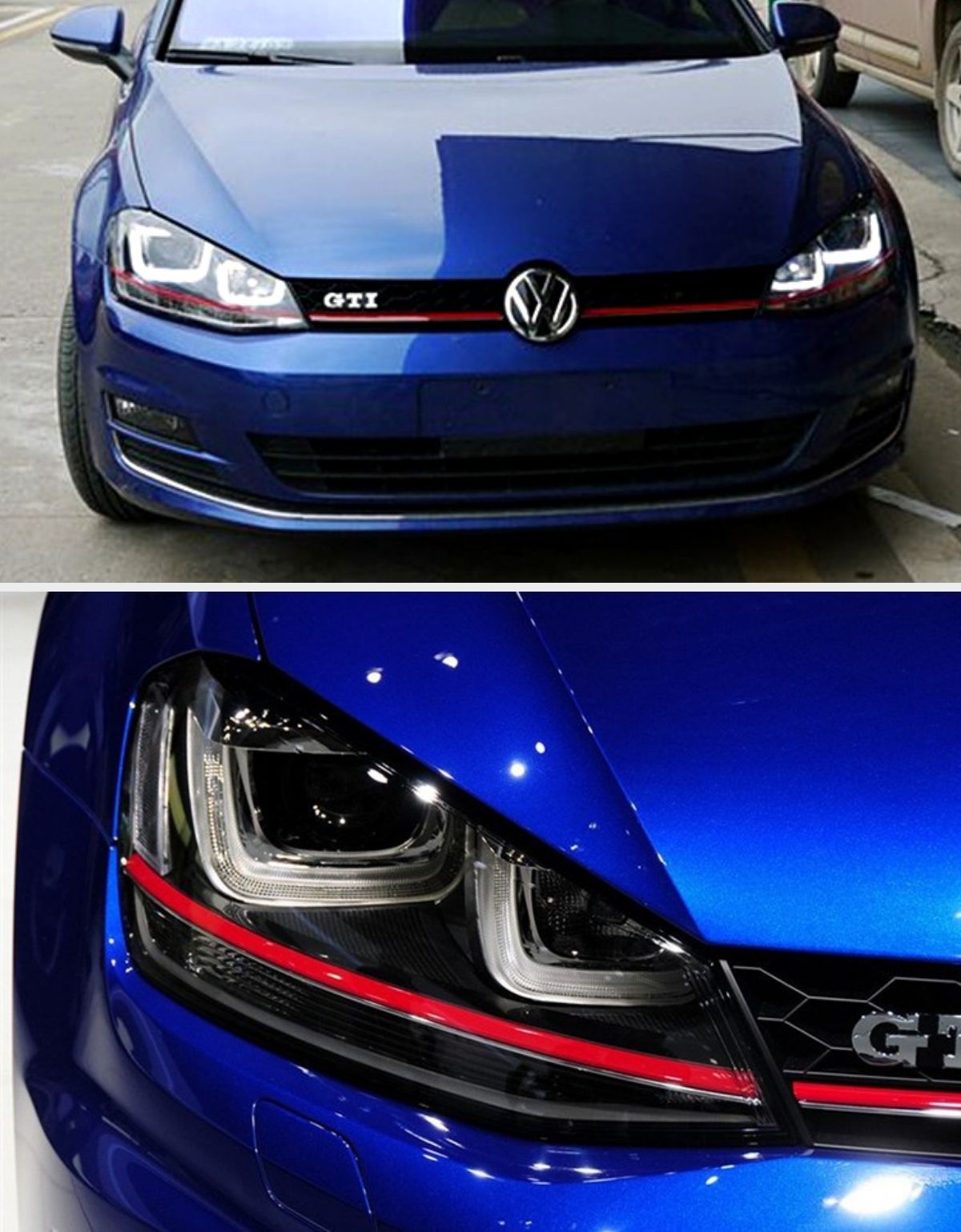 VW Golf 7 2012-2017 Fari Anteriori GTI Look Luci Diurne LED