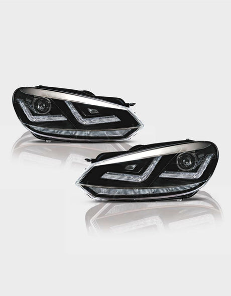 VW Golf 6 2008-2012 Con Bi-Xenon Fari Anteriori OSRAM Full LED Cromati