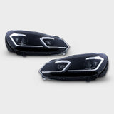 VW Golf 6 2008-2012 Fari Anteriori LED Dinamiche G7.5 Look