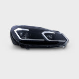 VW Golf 6 2008-2012 Fari Anteriori LED Dinamiche G7.5 Look