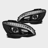 Mercedes Classe C W204 07-10 Fari Anteriori Luci Diurne LED