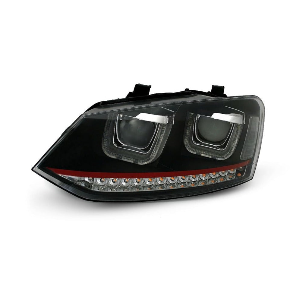 VW Polo 6R 6C 2009-2017 Fari Anteriori Con Luci Diurne LED