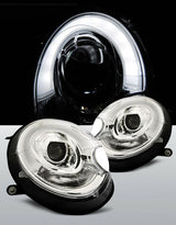 Mini One R56 R57 2006-2010 Fari Anteriori LED Cromati XENON