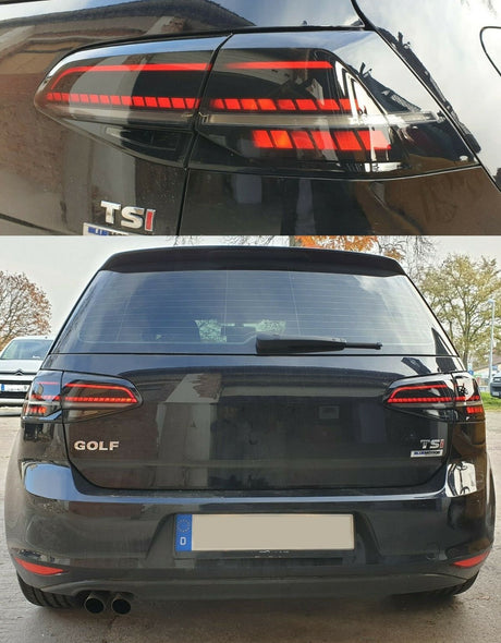 VW Golf 7 2012-2017 Fari Posteriori Full LED Ottica GTI Nero