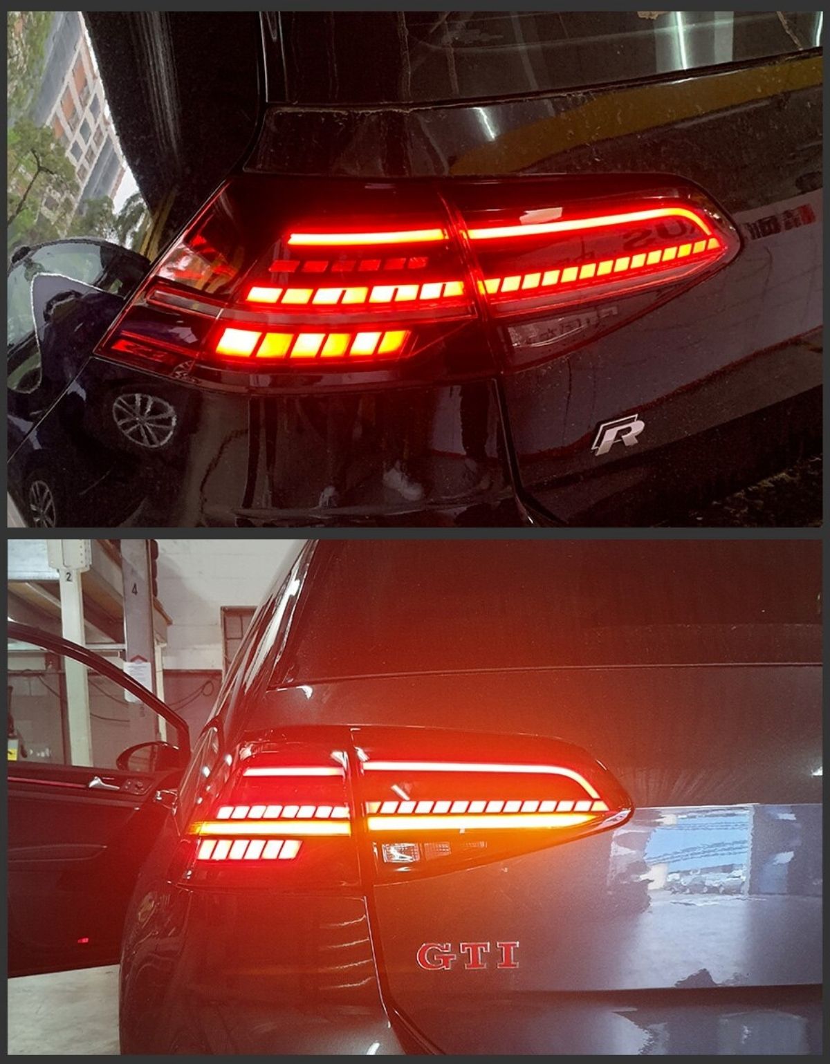 VW Golf 7.5 2017-2019 Fari Posteriori Full LED GTI Rosso