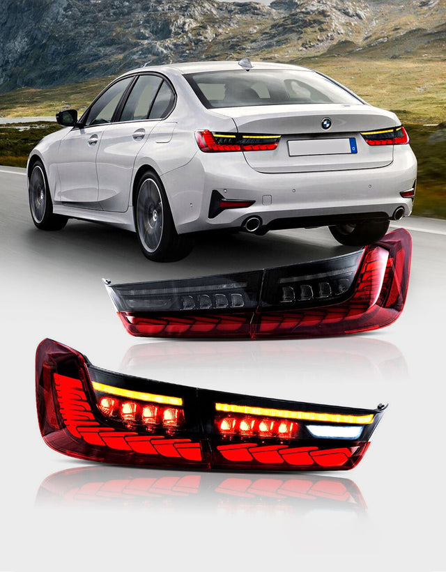 BMW Serie 3 G20 Berlina 2018-2022 Fari Posteriori Full LED Dinamico | Rosso / Fumo