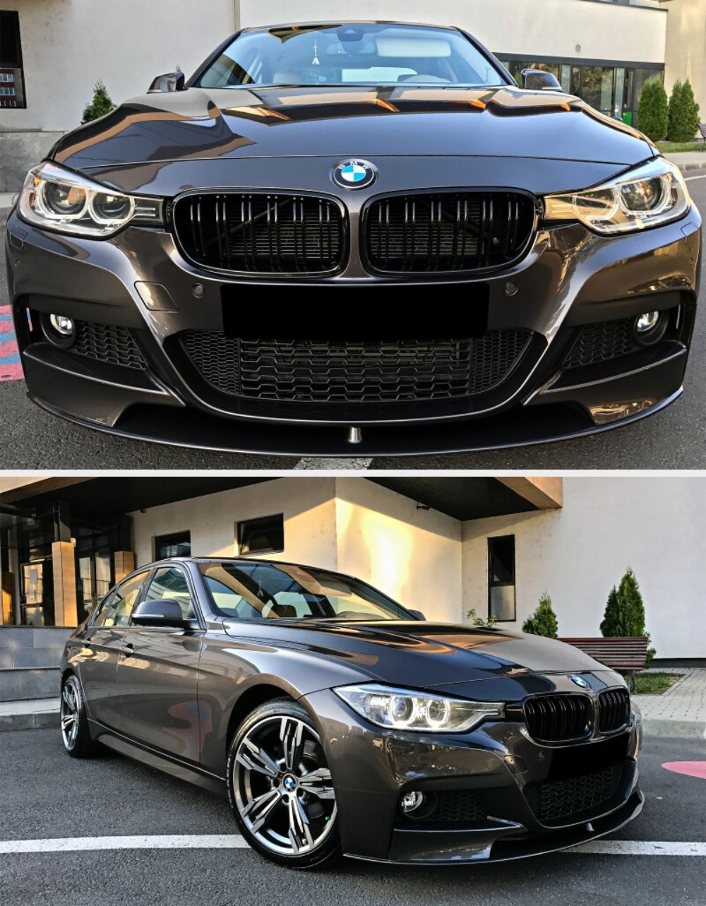 BMW Serie 3 F30 F31 2015-2019 Griglie Doppia Striscia Nero