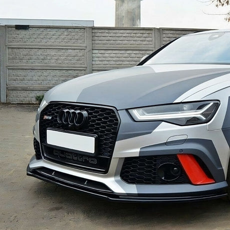 Audi A6 4G C7 2010-2014 Griglia Radiatore RS6 Quattro Look, Calandra Anteriore | Mascherina Nero Lucido