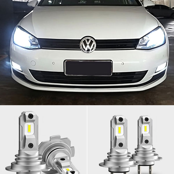 VW Polo 6R 6C 09-17 Kit Lampade H7 LED Fari Lenticolari Bianco