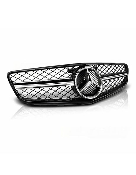 Mercedes C W204 2007-2014 Griglia Anteriore Nero Lucido Look AMG