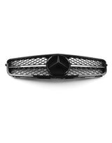 Mercedes C W204 2007-2014 Griglia Anteriore Look AMG Nero Lucido