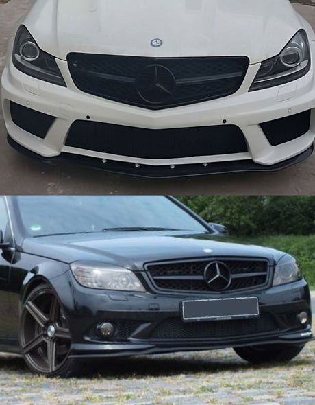 Mercedes C W204 2007-2014 Griglia Anteriore Look AMG Nero Lucido