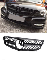 Mercedes C W204 2007-2014 Griglia Radiatore Nero Opaco Look AMG