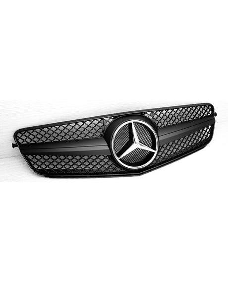 Mercedes C W204 2007-2014 Griglia Anteriore Look AMG Nero Opaco