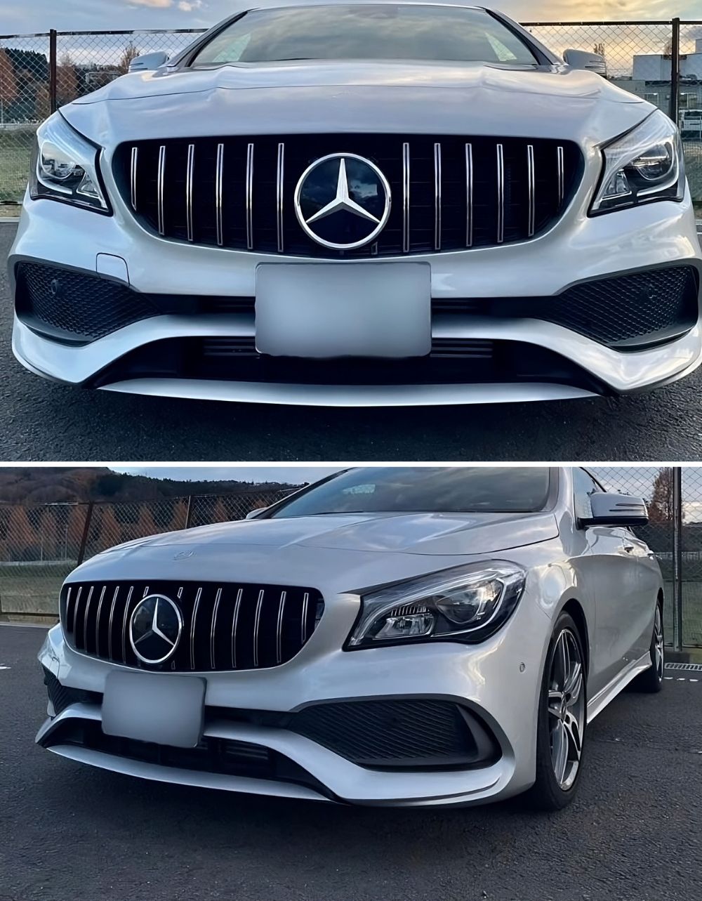 Mercedes C117 CLA 2013-2018 Griglia Radiatore Panamericana AMG