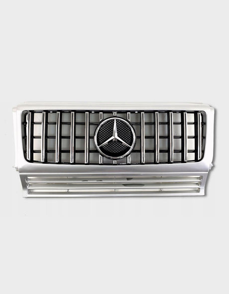 Mercedes G W463 1990-2017 Griglia Radiatore AMG G65 Design Calandra Argento Cromato